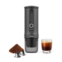 OutIn Traveler Nano Portable Espresso-Machine Gift Set (Space Grey)