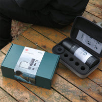 OutIn Traveler Nano Portable Espresso-Machine Gift Set (Space Grey)